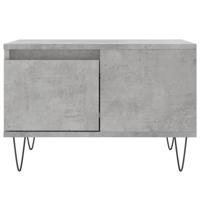 Salontafel 55x55x36,5 cm bewerkt hout betongrijs - thumbnail