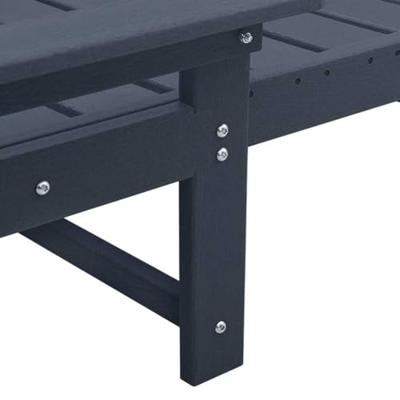 Ligstoel 3 pcs Marineblauw Polyetheen