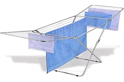 Metaltex Capri Droogrek 20 m Drooglengte 55x105x206 cm Zilver