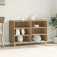 Dressoir 103,5x35x70 cm bewerkt hout artisanaal eikenkleurig - thumbnail