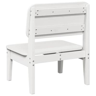 Tuinstoelen 2 st 60x52,5x72 cm massief grenenhout wit