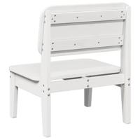 Tuinstoelen 2 st 60x52,5x72 cm massief grenenhout wit - thumbnail
