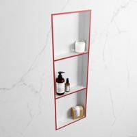 MONDIAZ EASY Nis 89,5x29,5cm in solid surface kleur Fire | Talc. 3 vakken geschikt voor in- of opbouw - thumbnail