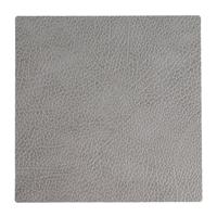 LIND DNA Onderzetter Leer Hippo Antraciet Grijs 10 x 10 cm - thumbnail