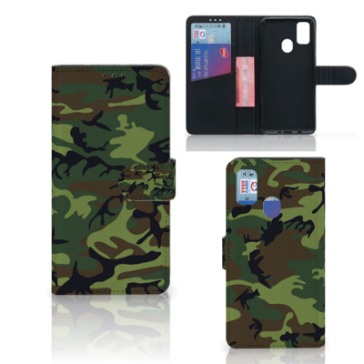 Samsung Galaxy M21 | M30s | Telefoon Hoesje | Army Dark