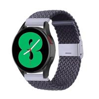 By Qubix - Compatible met Garmin Approach S12 / S40 / S42 - Braided nylon bandje - Donkergrijs - Compatible Garmin bandje - Bandbreedte: 20mm - thumbnail