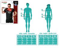 Kostuums voor Volwassenen Zwart Bloederig Rugby (1 Onderdelen) Maat M/L - thumbnail