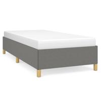 Bedframe stof donkergrijs 90x200 cm - thumbnail