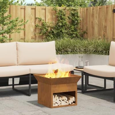 Vuurkorf Roestig 50 x 50 x 40 cm Cortenstaal