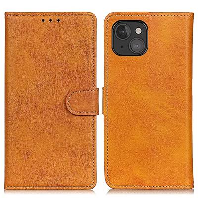Casecentive Leren Wallet case met sluiting iPhone 13 Mini bruin
