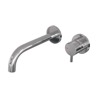 Chrome Edition inbouw wastafelmengkraan met gebogen uitloop en rozetten B1 chroom