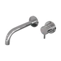 Chrome Edition inbouw wastafelmengkraan met gebogen uitloop en rozetten B1 chroom - thumbnail