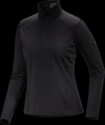 Arcteryx Rho Zip Neck Pully Dames Black M Arcteryx Rho Zip Neck Pully Dames Black M