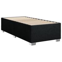 Boxspring met matras stof zwart 90x190 cm - thumbnail