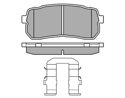 Remblokkenset, schijfrem 0252455915W