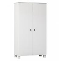 WOOOD Kledingkast 'Ties' 2 deuren, kleur Wit - thumbnail
