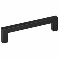 Handvatten 10 st 128 mm roestvrij staal zwart - thumbnail