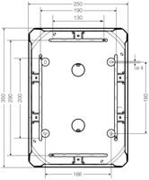 Hensel 62000077 Verdeeldoos Halogeenvrij, Verzegelbaar, Weerbestendig (l x b) 355 mm x 255 mm 1 stuk(s) - thumbnail