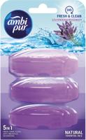 Ambi pur Fresh en Shine vulling toiletblokje, 3 x 165 ml - thumbnail