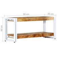 Tv-meubel 90x30x40 cm massief mangohout - thumbnail