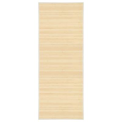 Tapijt 80x200 cm bamboe natuurlijk