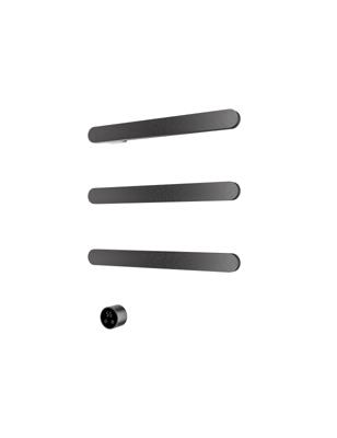 Hotbath &MORE set van 3 rails RASS50 SOFT SQUARE 50 cm met separate schakelaar en inbouw element Geborsteld Gunmetal PVD (RASS50-3BGP) Hotbath &MORE set van 3 rails RASS50 SOFT SQUARE 50 cm met separate schakelaar en inbouw element Geborsteld Gunmetal PVD (RASS50-3BGP)