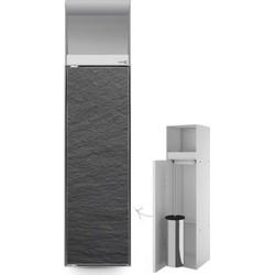 Inbouw Toiletborstelhouder met Toiletrolhouder LoooX Betegelbaar RVS CL9 Looox