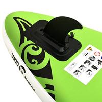VidaXL Stand up paddleboardset opblaasbaar 366x76x15 cm groen - thumbnail
