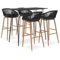 5-delige Barset zwart - thumbnail