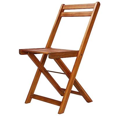 Bistrostoelen 2 st massief acaciahout