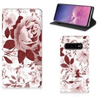 Bookcase Samsung Galaxy S10 Watercolor Flowers - thumbnail