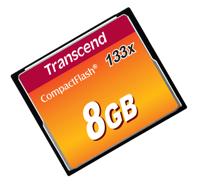 Transcend Standart 133x CF-kaart 8 GB - thumbnail