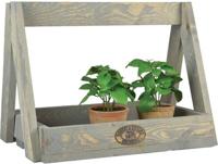 Esschert Design Houten Plantenrek 29X39.2X28.9 Cm Grijs - thumbnail