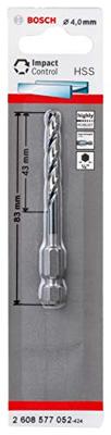 Bosch Accessories 2608577052 Metaal-spiraalboor 4 mm Gezamenlijke lengte 83 mm 1 stuk(s)