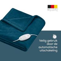Beurer HD75OC Elektrische Warmtedeken 180x130 cm Fleece/Oceaanblauw - thumbnail