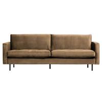 WOOOD Bank 'Rodeo' 2,5-zits, Velvet, kleur Taupe - thumbnail