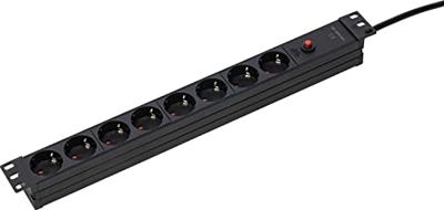 AS Schwabe 18192 Stekkerdoos 19 inch Zwart Apparaatstekker C13/C14 1 stuk(s)