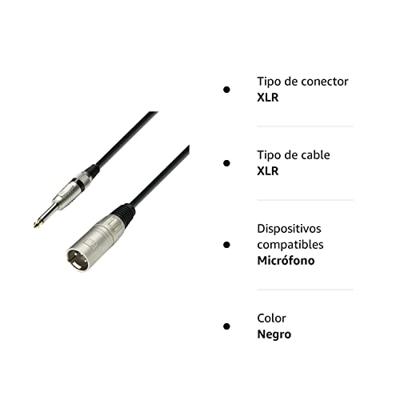 Adam Hall 3 Star MMP 0600 verloopkabel 1x XLR male naar 1x jack mono 6m