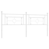 Hoofdbord 193 cm metaal wit - thumbnail