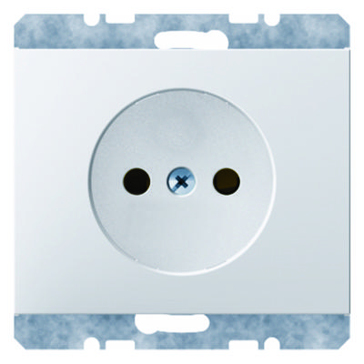 Berker K.1 wandcontactdoos 1-voudig zonder randaarde polarwit