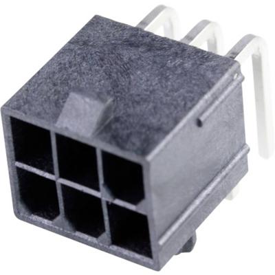 Molex 50362462 Male header, inbouw (standaard) Totaal aantal polen: 6 Rastermaat: 4.2 mm Inhoud: 1 stuk(s) Tray