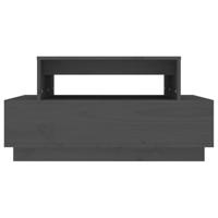 Salontafel 80x55x40,5 cm massief grenenhout grijs - thumbnail