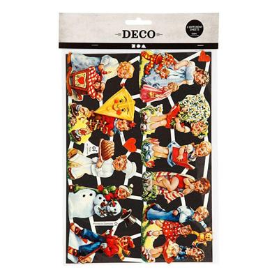 Creativ Company Vintage plaatjes nostalgische kinderen, 2 vellen