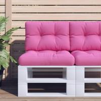 Palletkussens 60x40x12 cm stof roze - thumbnail
