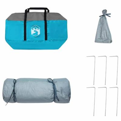 VidaXL Binnentent met dak met opslag blauw 291 x 291 x 240 cm taft VidaXL Binnentent met dak met opslag blauw 291 x 291 x 240 cm taft
