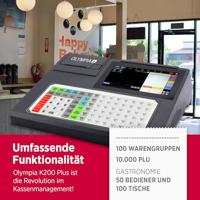 Olympia K 200+ Kasregister Zwart - thumbnail