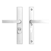 AXA AXA Edge Plus veiligheidsbeslag achterdeur rechth. smalschild Blok kruk/kruk PC55 met kerntrekbeveiliging SKG3 - aluminium - thumbnail