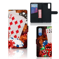 OPPO Find X2 Wallet Case met Pasjes Casino - thumbnail