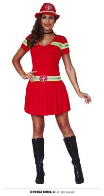Sexy brandweer kostuum vrouw