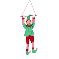 Elf rood moving with music battery operated l18xb10xh65 cm Mica Decorations - Mica decorations - thumbnail